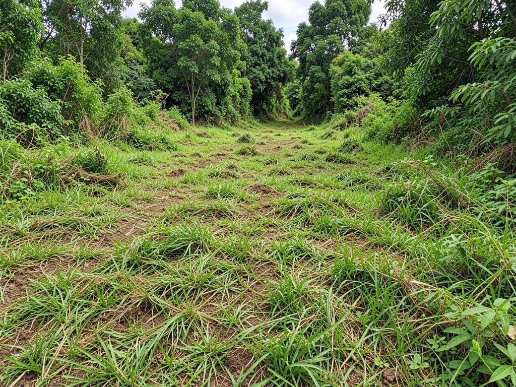Finca recién desbrozada y limpia en Ourense por Otto Jardinería y Desbroces