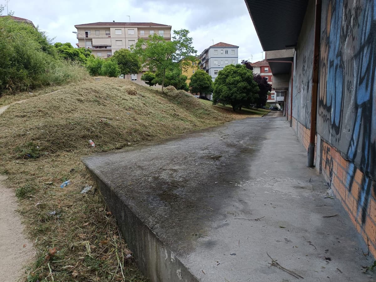 Antes y después, desbroces de fincas en Ourense