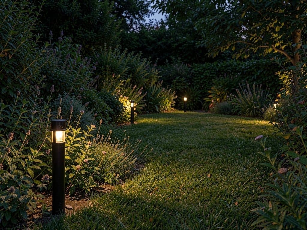 Iluminación de jardines con focos y balizas en Ourense de Otto Jardinería y Desbroces
