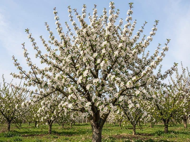 Árbol frutal con mayor floración tras la poda en altura en Ourense
