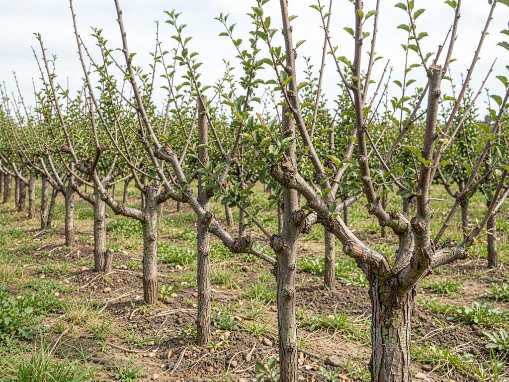 Árboles frutales podados en un huerto en Ourense por Otto Jardinería y Desbroces