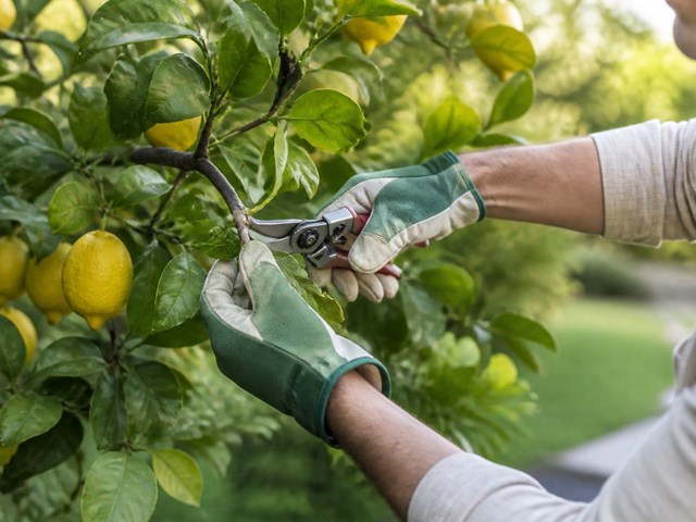Poda de cítricos en Allariz para un nuevo ciclo productivo más vigoroso